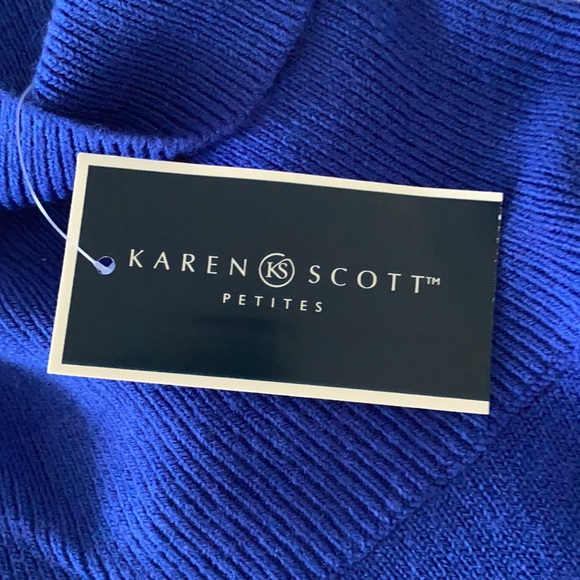 Karen Scott Royal Blue Turtleneck - Picture 3 of 4